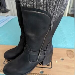 Ladies shoe blocks and motorcycle boots